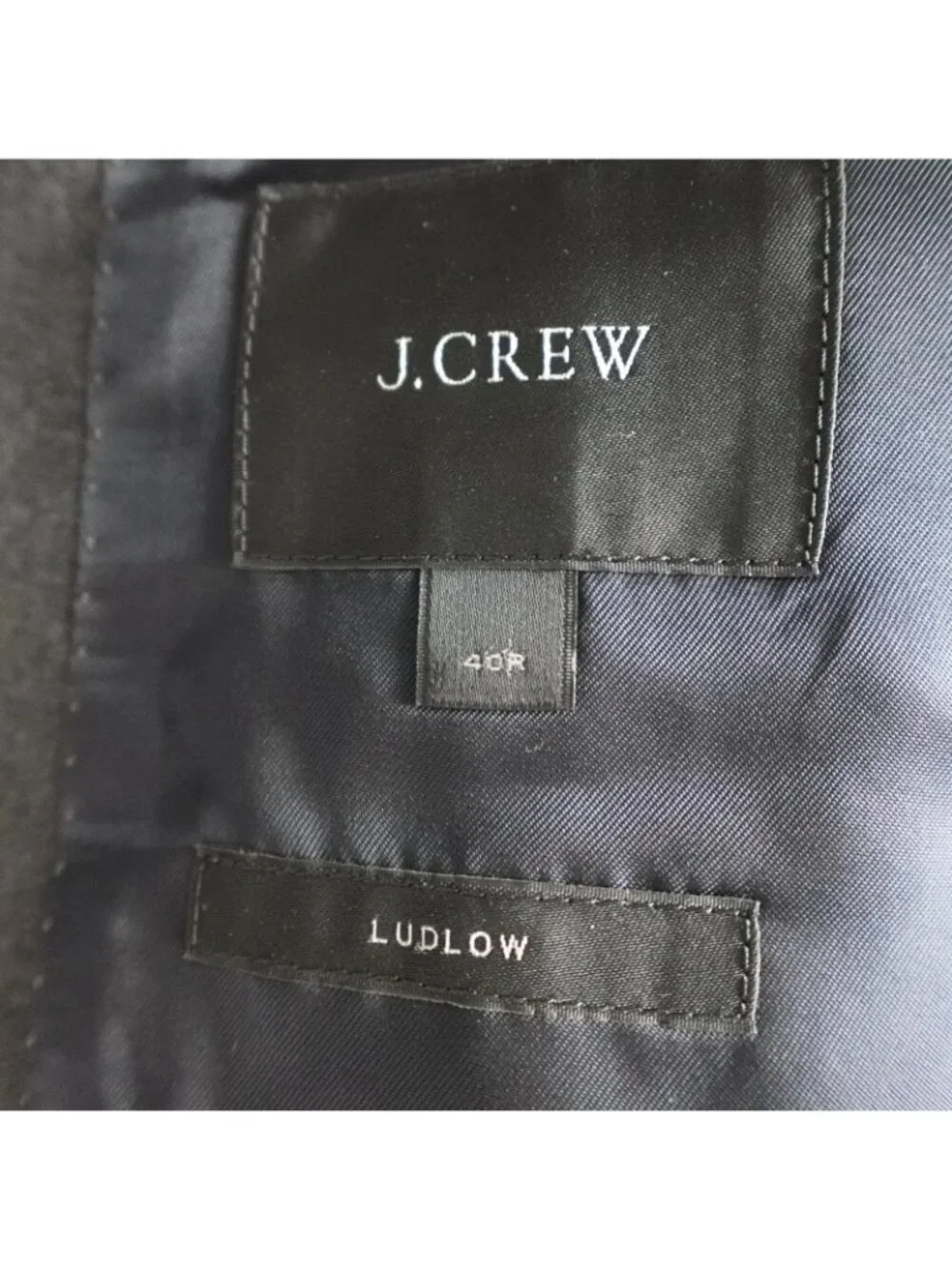 J. Crew Jacket 40R Gray Ludlow Loro Piana 120'S Double Vent